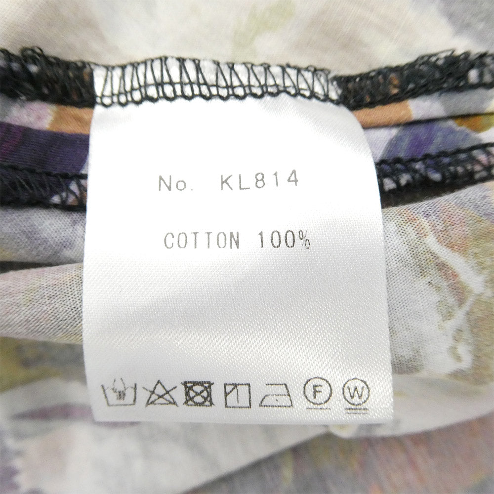 KIDILL キディル 24SS KL814 DRESS COLLABORATION WITH EMARY DEVEAUX FLOWER 総柄 ドレス ワンピース パープル系【中古】