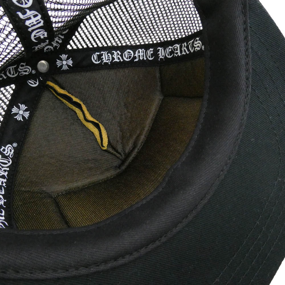 CHROME HEARTS クロムハーツ(原本無) TRACKER CAP HAT CHパッチ メッシュ トラッカー キャップ 帽子 ブラック系 ONESIZE 53-60【中古】