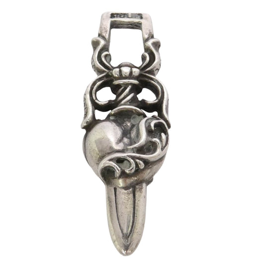 CHROME HEARTS クロムハーツ(原本無) HEART DAGGER ハートダガー ペンダントトップ シルバー系【中古】