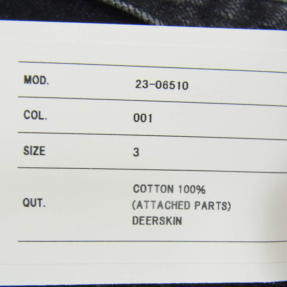 Sacai サカイ 23SS 23-06510 Straight Denim Pants ベルテッド ストレート デニムパンツ ジーンズ ブラックデニム ブラック系 3【中古】