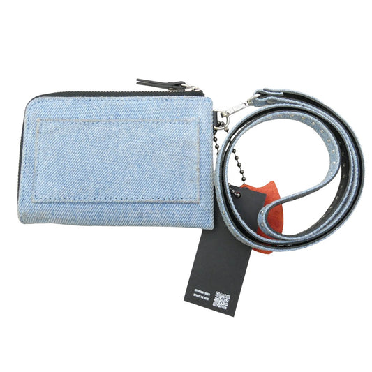 Supreme シュプリーム 23SS × HTC Hollywood Trading Company Studded Wallet ハリウッド トレーディング カンパニー スタッディド スタッズ ウォレット デニム 財布 ライトブルー系 レッド系【中古】