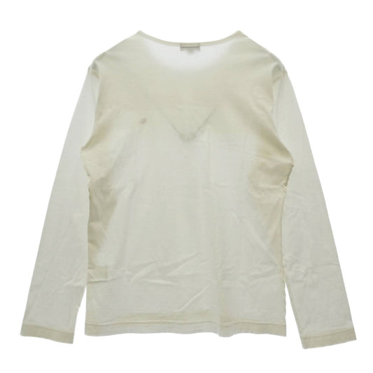 BURBERRY BLUE LABEL バーバリーブルーレーベル チェック切替 長袖 Tシャツ ホワイト系 L【中古】