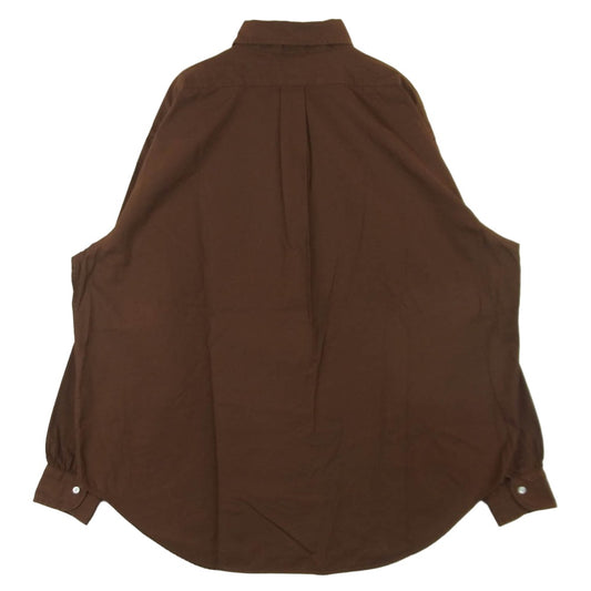 A.PRESSE アプレッセ 22SAP-02-05H BD Oxford Shirt オックスフォード ボタンダウン 長袖 シャツ ブラウン系 2【中古】