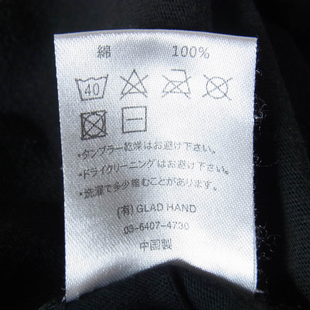 WEIRDO ウィアード クロスプリント 半袖 Tシャツ カットソー ブラック系 M【中古】