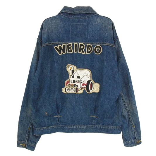 WEIRDO ウィアード WRD-18-AW-02 ワッペン デニム ジャケット インディゴブルー系 M【中古】