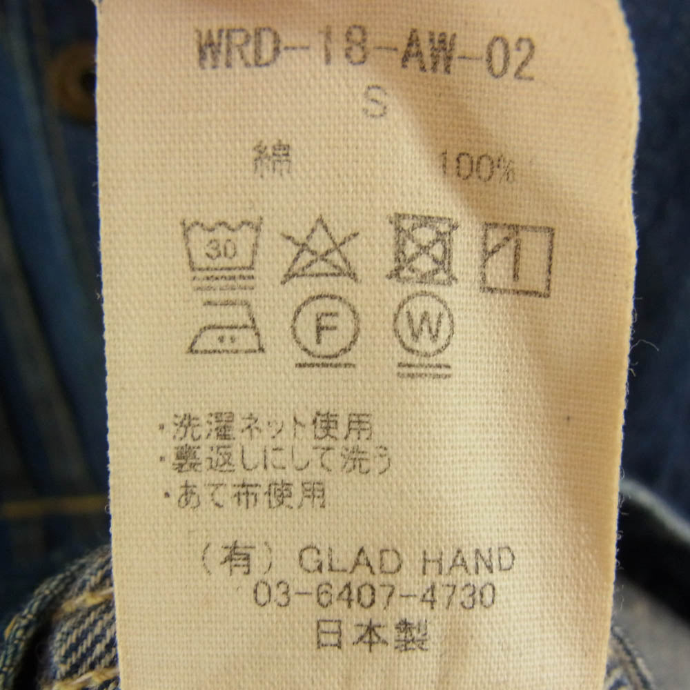 WEIRDO ウィアード WRD-18-AW-02 ワッペン デニム ジャケット インディゴブルー系 M【中古】