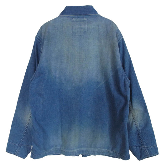 WTAPS ダブルタップス 19ss 191WVDT-JKM01 ACE JACKET ジップアップ デニム ジャケット インディゴブルー系 01【中古】