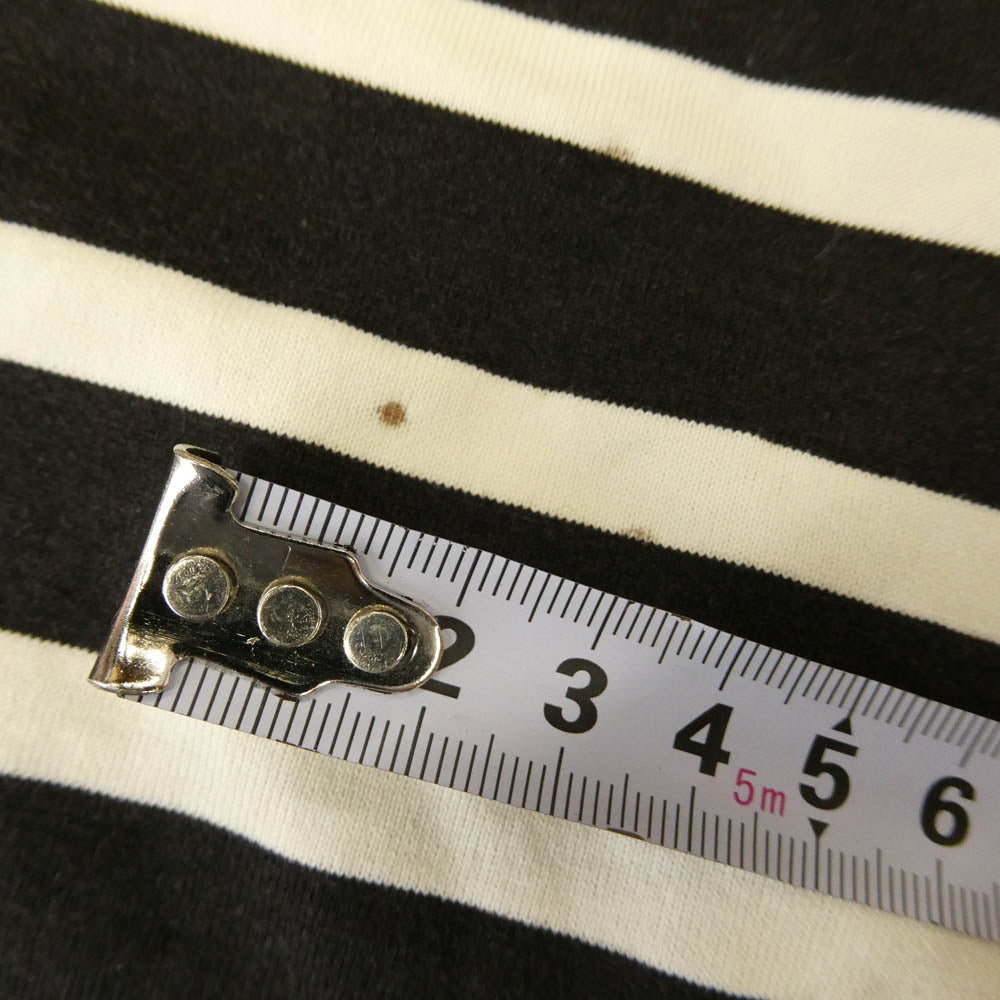 COMOLI コモリ K01-05003 クルーネック ボーダー 半袖 Tシャツ 3【中古】