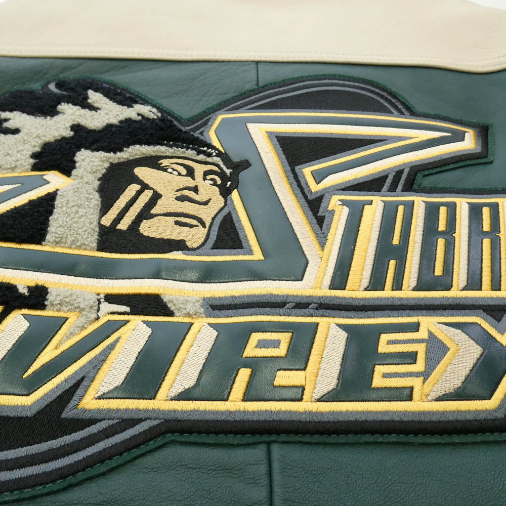 AVIREX アヴィレックス STABRIDGE スタブリッジ 25AW x STABRIDGE スタブリッジ Varsity Jacket バーシティ ジャケット ブルゾン グリーン系 M【美品】【中古】
