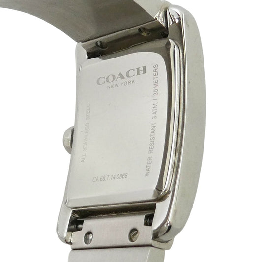COACH コーチ CA.68.7.14.0868 スクエア 腕時計 ウォッチ シルバー系 ブラック系 ホワイト系【中古】