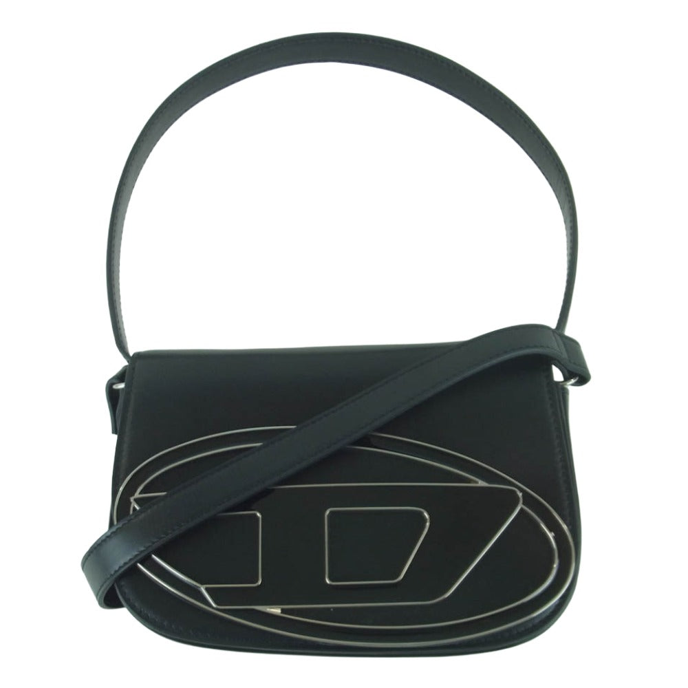 DIESEL ディーゼル X08396 1DR メタル Dロゴ レザー クロスボディ 
