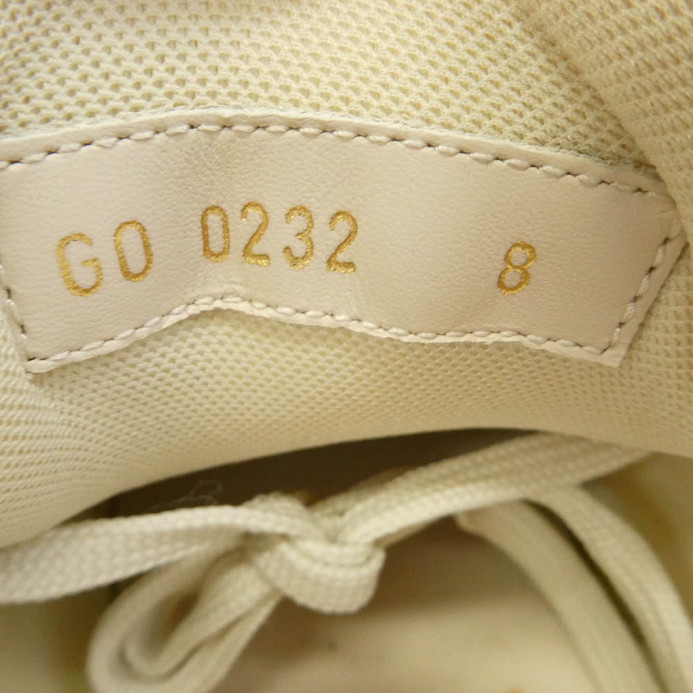 LOUIS VUITTON ルイ・ヴィトン Run Away Sneaker ランアウェイ ライン スエード スニーカー ベージュ系 8【極上美品】【中古】