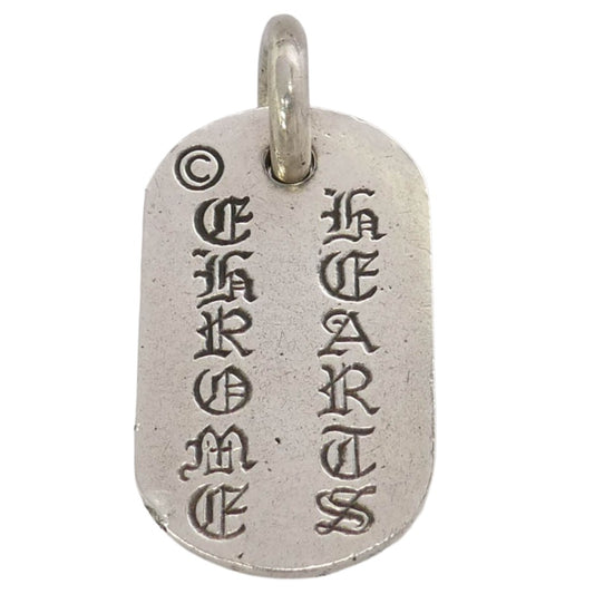 CHROME HEARTS クロムハーツ(原本無) NYC RAISED CEM CRS DOG TAG NYC限定 レイズド セメタリー クロス ドッグタグ ペンダントトップ シルバー系【中古】
