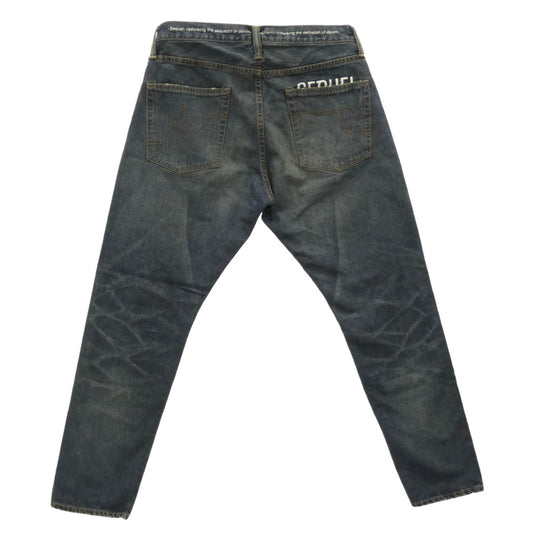 SEQUEL シークエル SQ-25AW-PT-09 × FRAGMENT フラグメント SQ-25AW-PT-09 DENIM PANTS デニム パンツ インディゴブルー系 M【新古品】【未使用】【中古】