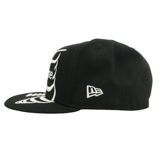 Supreme シュプリーム NEW ERA ニューエラ 25SS × NEW ERA Bones Box Logo ニューエラ ボーンズ ボックス ロゴ キャップ 帽子 ブラック系 60.6cm【極上美品】【中古】