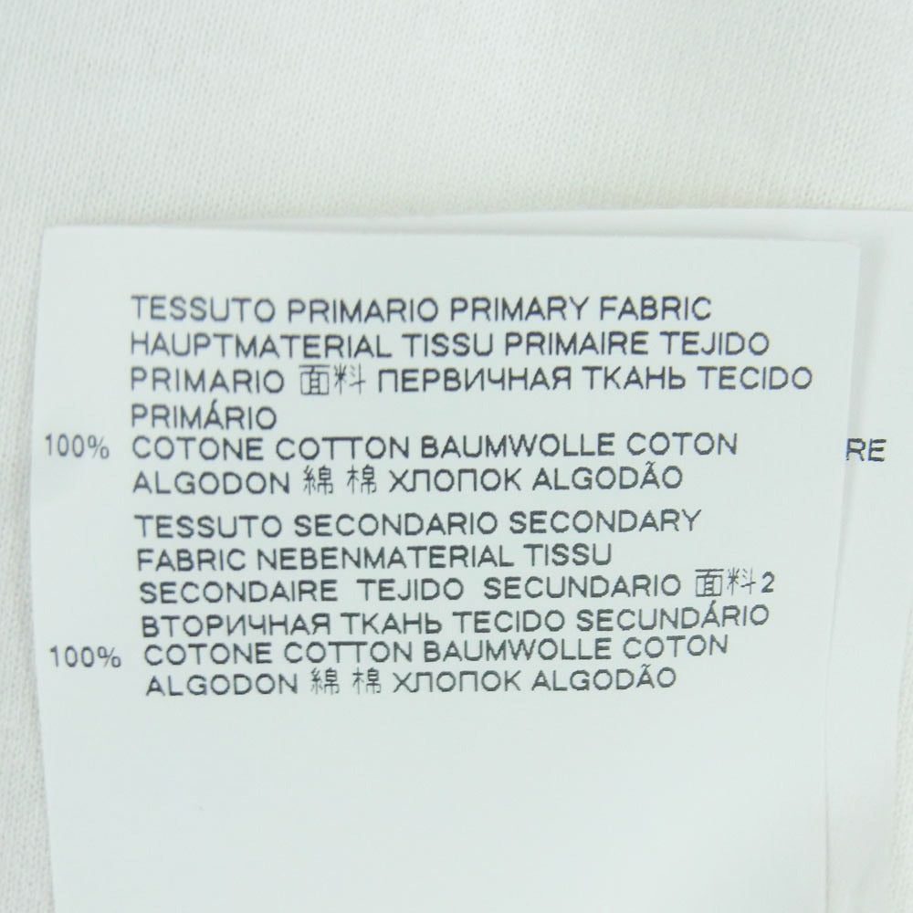 MAISON MARGIELA メゾンマルジェラ 20SS S30GC0696 カレンダーロゴ プリント 四つタグ 半袖 Tシャツ ホワイト系 44【中古】