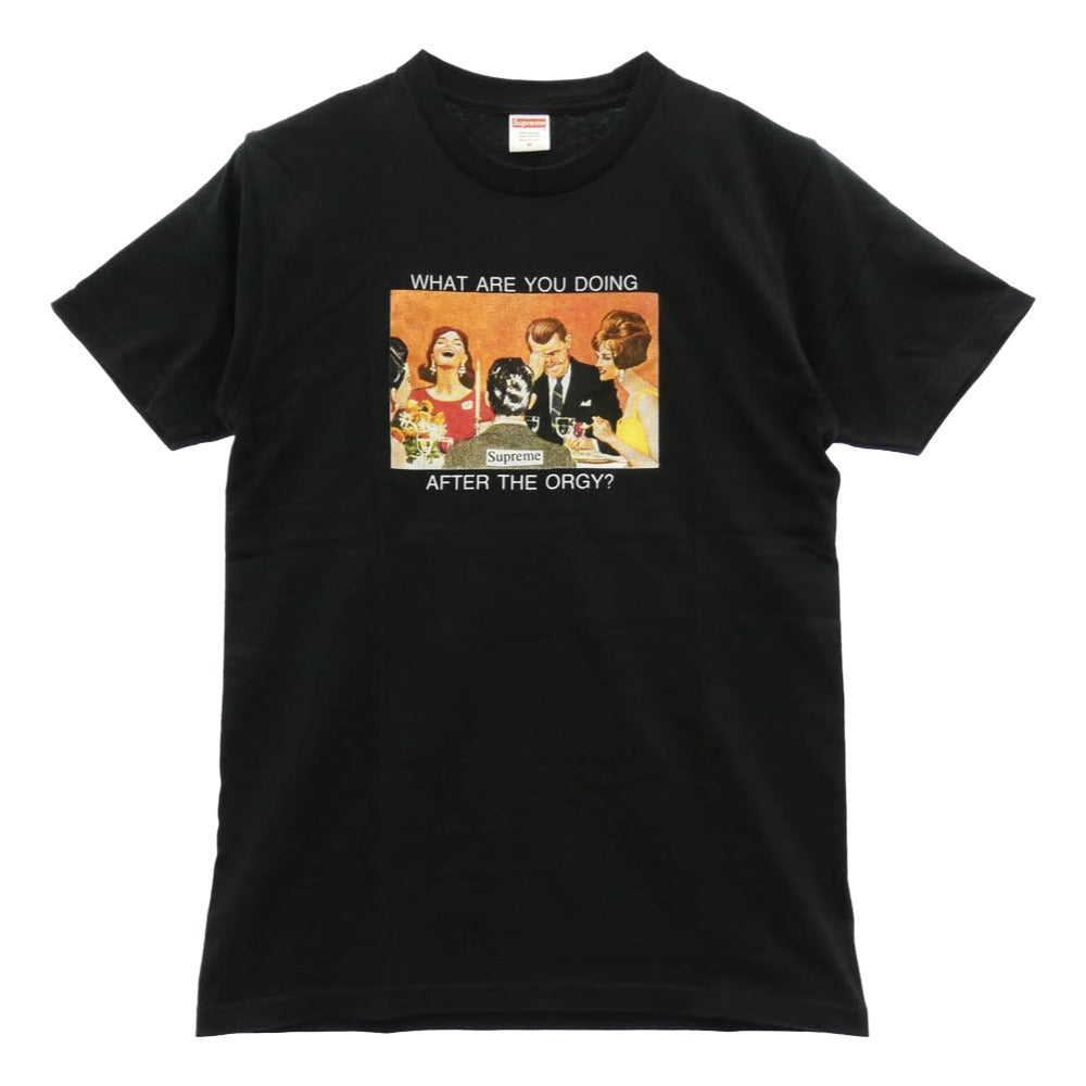 Supreme シュプリーム 17SS Orgy Tee オージー 半袖 Tシャツ カットソー ブラック系 M【極上美品】【中古】 Supreme シュプリーム 17SS Orgy Tee オージー 半袖 Tシャツ