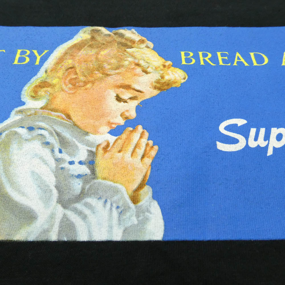 Supreme シュプリーム 15SS Bread Alone Tee ブレッド・アローン 半袖 Tシャツ カットソー ブラック系 M【極上美品】【中古】