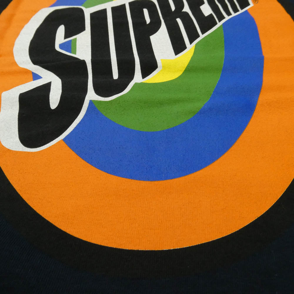 Supreme シュプリーム 16SS USA製 Spin Tee スピン フロント バックプリント Tシャツ 半袖カットソー ダークネイビー系 M【極上美品】【中古】