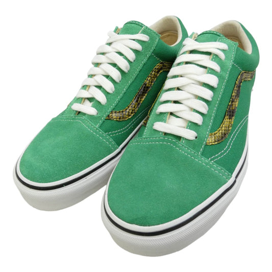 Supreme シュプリーム VANS バンズ 10SS VN-0K6N18Q × VANS OLD SCHOOL 92 バンズ オールドスクール グリーン ゴールドスネーク ローカットスニーカー グリーン系 27.5cm【新古品】【未使用】【中古】