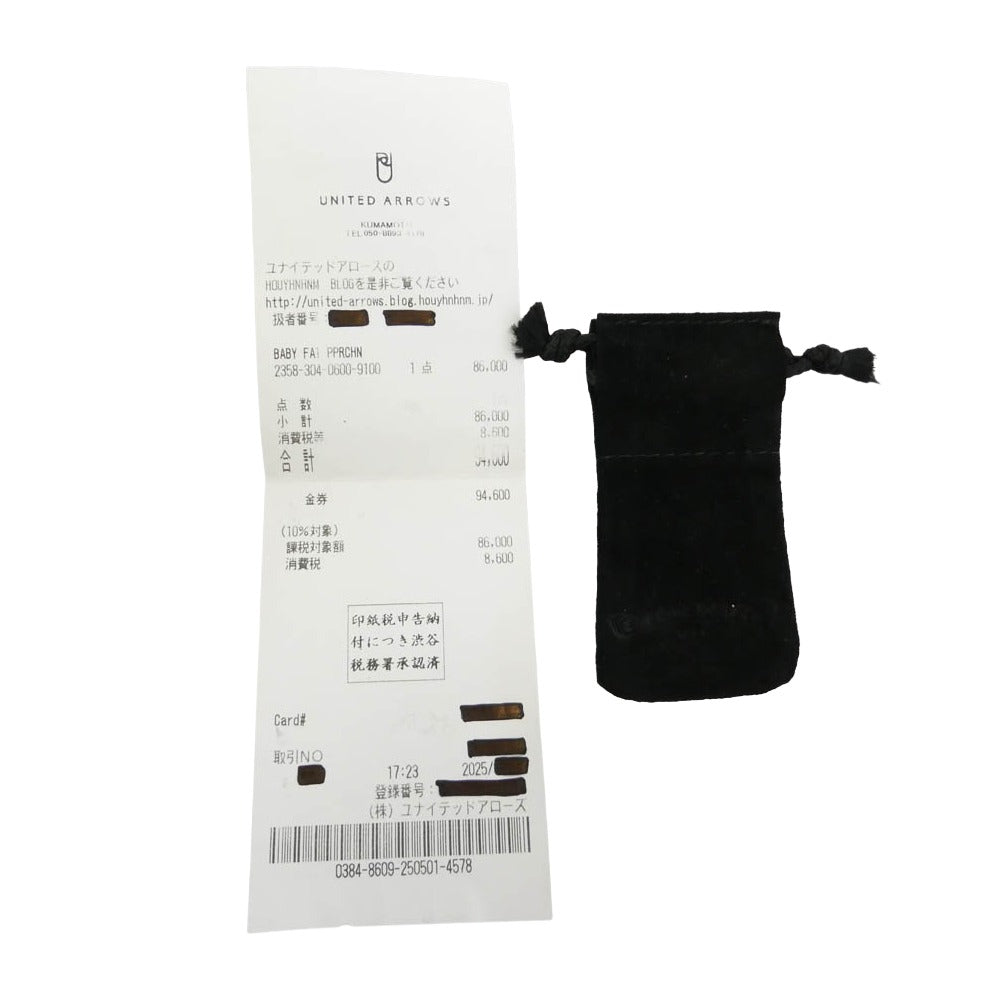 CHROME HEARTS クロムハーツ(原本無) ユナイテッドアローズ購入レシート付属 BBY F PPRCHN ベイビーファットドロップ ピアス シルバー系【中古】
