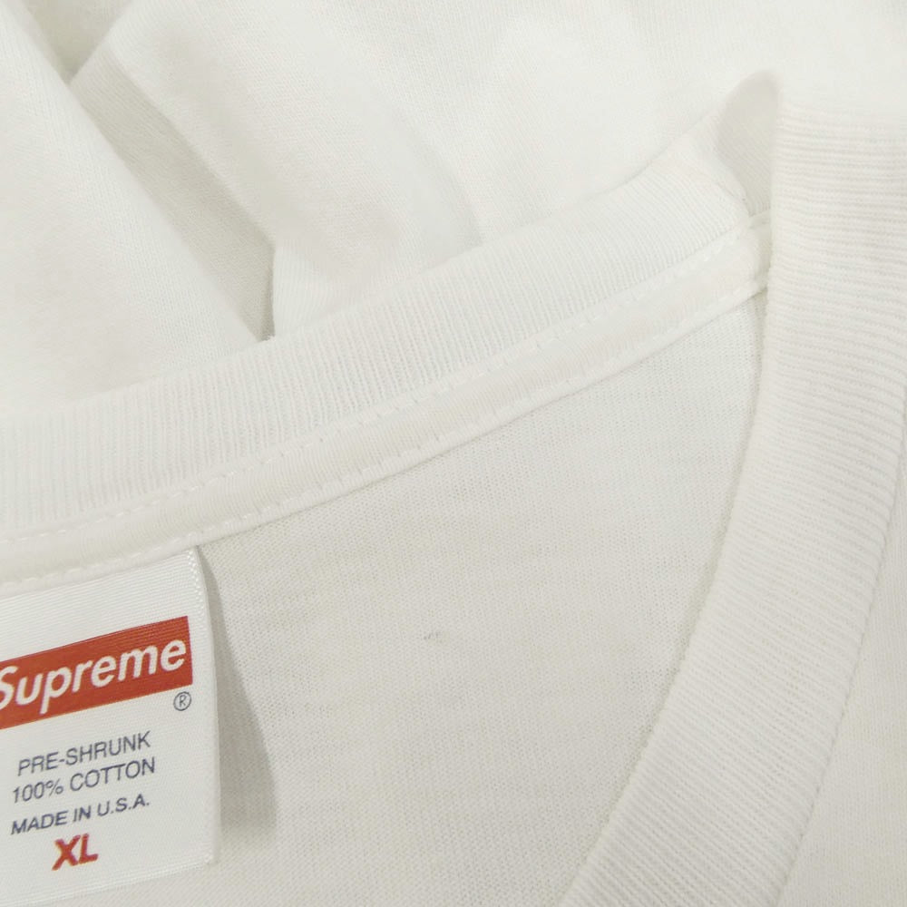 Supreme シュプリーム 22SS × Futura Tee フューチュラ グラフィック プリント クルーネック 半袖 Tシャツ カットソー ホワイト系 XL【中古】
