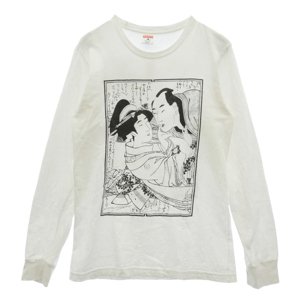 Supreme シュプリーム 16SS × Sasquatchfabrix Shunga L/S Tee サスクワァッチファブリックス 春画 シュンガ ロングスリーブ Ｔシャツ 長袖 カットソー ホワイト系 S【中古】 Supreme シュプリーム 16SS × Sasquatchfabrix Shunga L/S Tee サスク