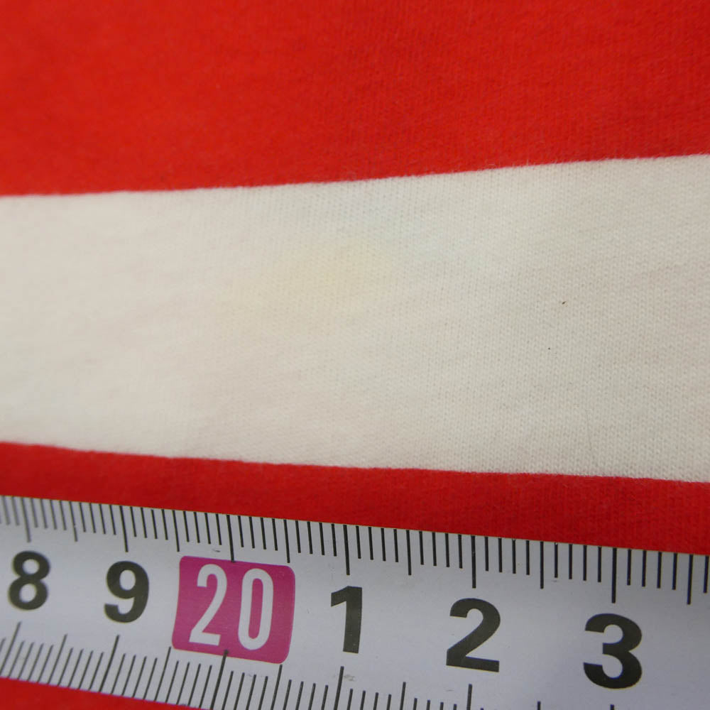 Supreme シュプリーム 14SS PINK PANTHER STRIPE TOP ピンクパンサー ストライプ ボーダー Tシャツ 半袖カットソー ホワイト系 レッド系 L【中古】