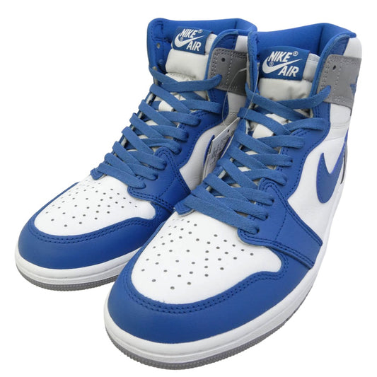 NIKE ナイキ DZ5485-410 Air Jordan 1 High OG True Blue エアジョーダン1 ハイ OG トゥルーブルー ハイカットスニーカー ブルー系 グレー系 27.5cm【新古品】【未使用】【中古】
