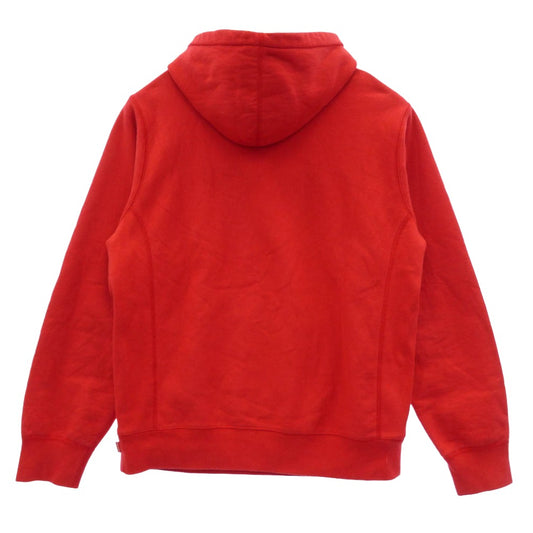 Supreme シュプリーム 19SS Chenille Hooded Sweatshirt シェニール フーデッド スウェットシャツ プルオーバー フーディー パーカー レッド系 M【中古】