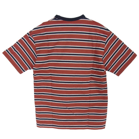 THE NORTH FACE ノースフェイス NT32253 S/S Multi Border Tee ショートスリーブ マルチ ボーダー 半袖 Tシャツ カットソー タンドリースパイスレッド S【新古品】【未使用】【中古】