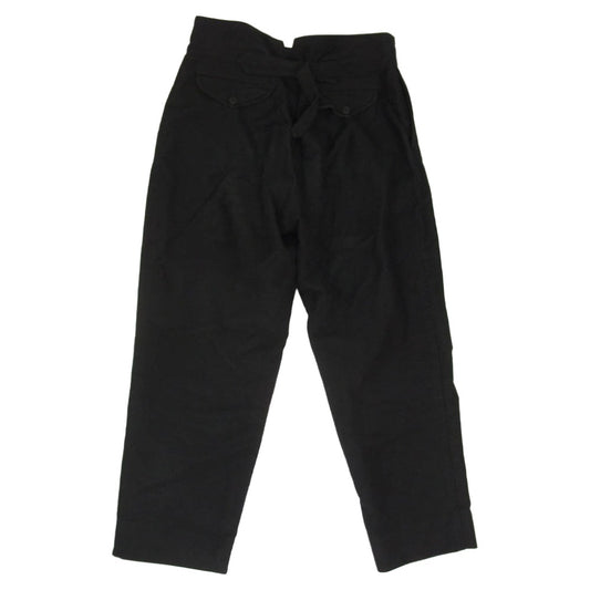 COMOLI コモリ 17AW L03-03011 モールスキン バックストラップ パンツ ブラック系 2【中古】