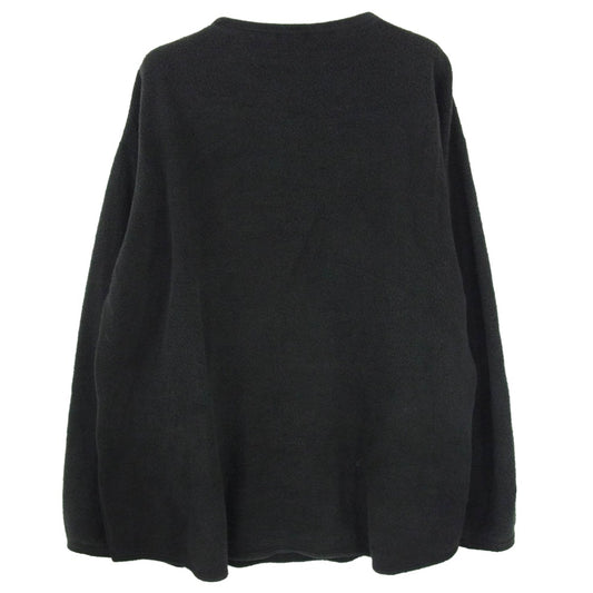 COMOLI コモリ 25AW C03-05012 シルク フリース クルーネック プルオーバー ジャケット FADE BLACK ブラック系 3【中古】