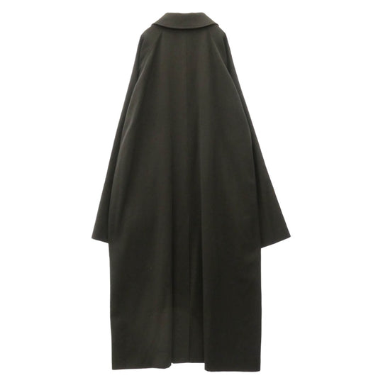 COMOLI コモリ 24AW A03-04015 ウールギャバ バルカラーコート ギャバジン ステンカラーコート ブラック系 4【美品】【中古】