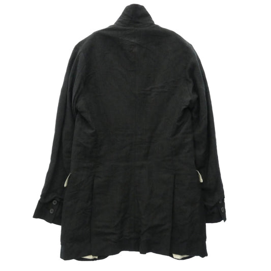 Paul Harnden ポールハーデン Mens Long Blazer ウールリネン メンズロングブレザー ジャケット グレー系 L【中古】