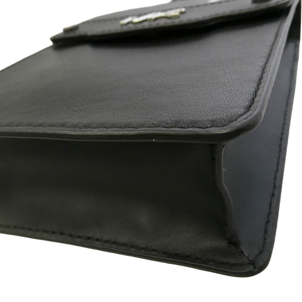 Michael Kors マイケルコース DC-2303 VARICK レザー ショルダー バッグ ブラック系【中古】