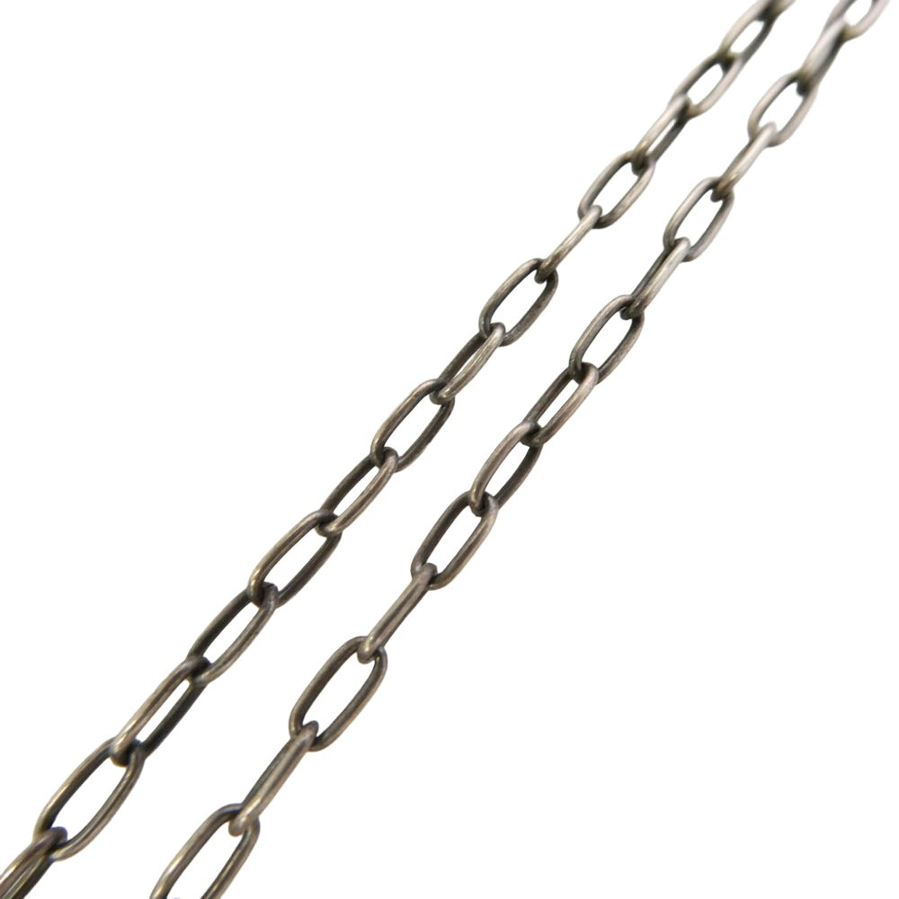 ケト ターコイズ ペンダントトップ ネックレス シルバー系 ライトブルー系【中古】