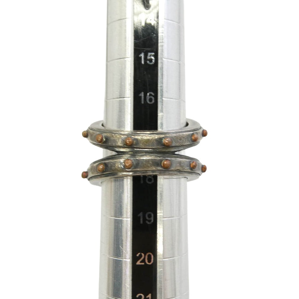 ケト ホースシュー リング シルバー系 ブラック系 17.5号【中古】