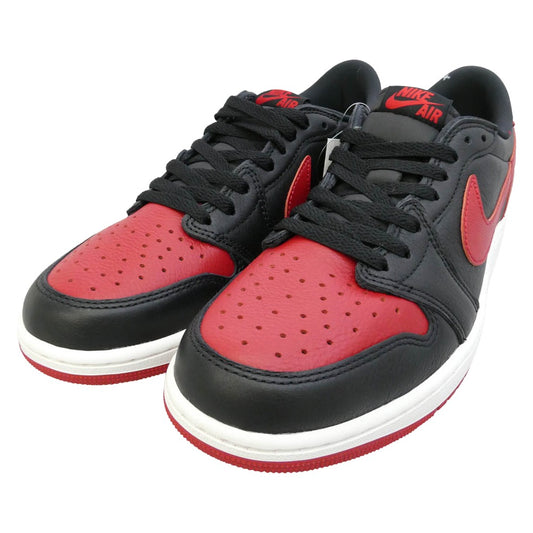 NIKE AIR JORDAN ナイキ ジョーダン 26SS IW6276-001 Air Jordan 1 Low OG Banned エア ジョーダン 1 レトロ LOW OG スニーカー エンジ系 28cm【新古品】【未使用】【中古】