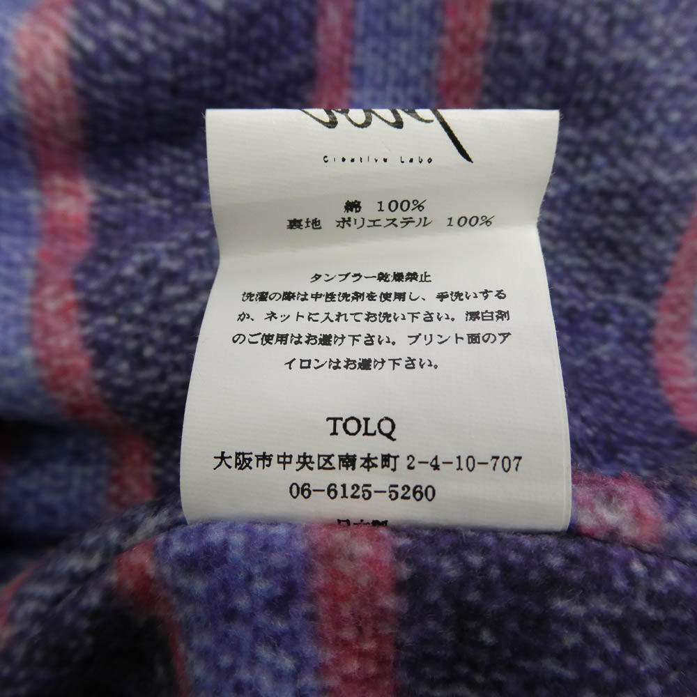 トルク Trompe L’oeil Printed Jacket 1950 Yutaka.F 藤原裕 Type-1 T-Back 1st 裏地ブランケット転写 トロンプルイユ 転写 デニムジャケット ブルー系 40【中古】