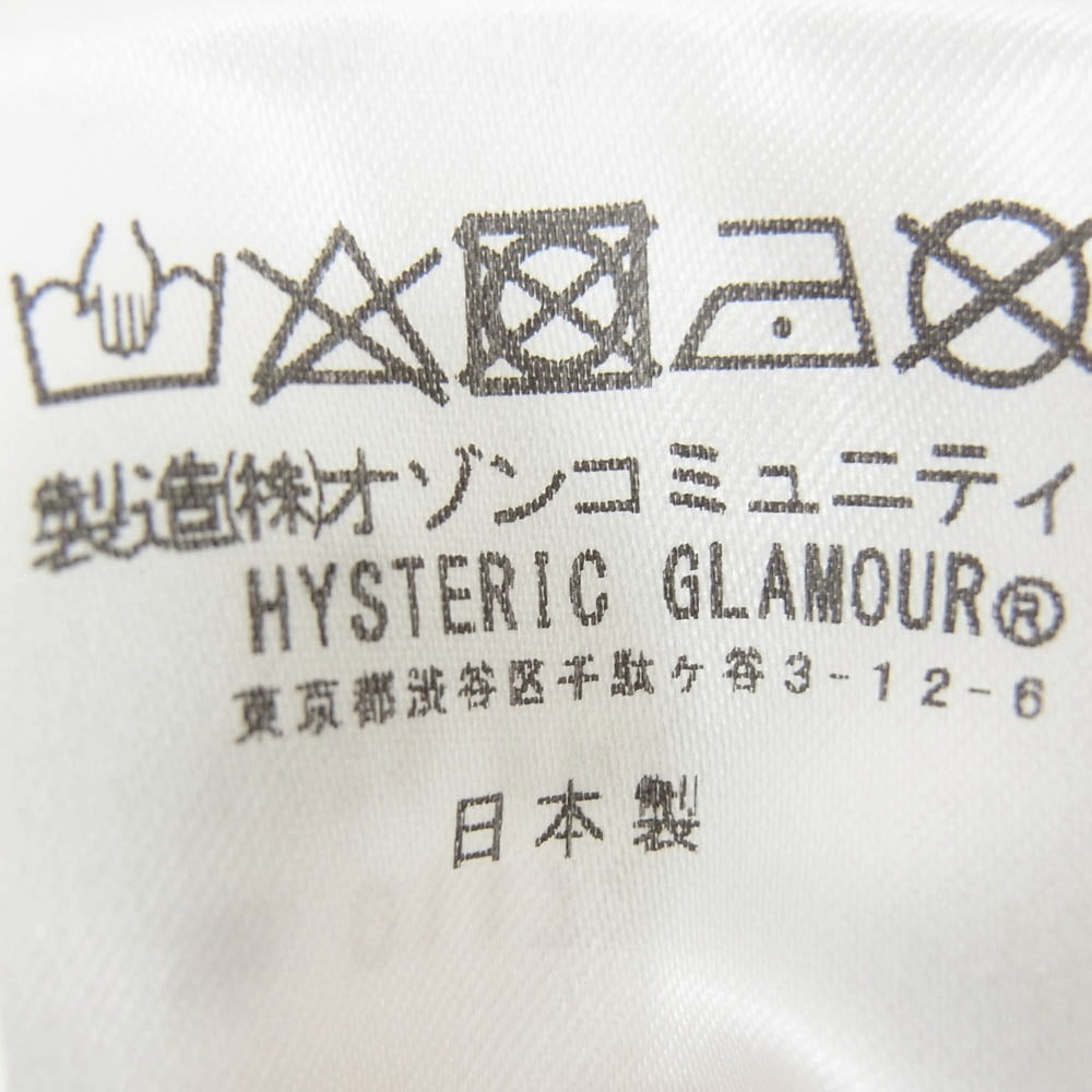 HYSTERIC GLAMOUR ヒステリックグラマー 01172CO03 ガールプリント 半袖 ワンピース ホワイト系 FREE【中古】