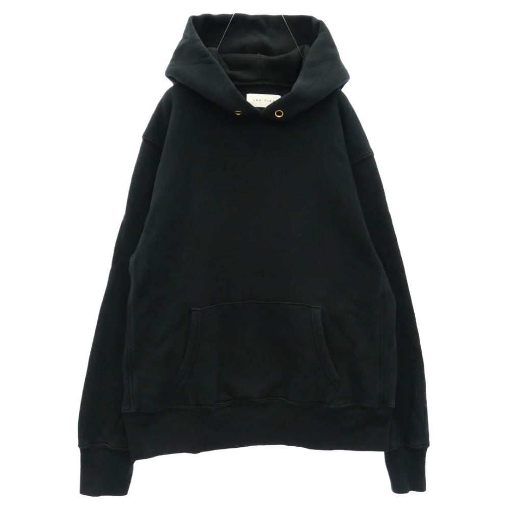レスティエン LES TIEN CROPPED SWEAT HOODIE クロップド スウェット フーディー パーカー ブラック系 M【中古】 レスティエン CROPPED SWEAT HOODIE クロップド スウェット フーディー