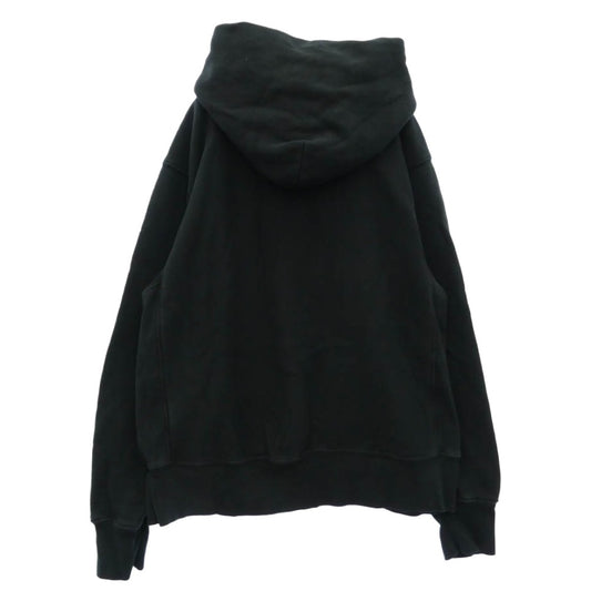レスティエン CROPPED SWEAT HOODIE クロップド スウェット フーディー パーカー ブラック系 M【中古】