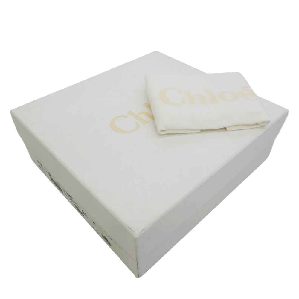 Chloe クロエ CH24561 CAMILLE カミーユ レザー コルク 厚底 サンダル ブラウン系 35【中古】