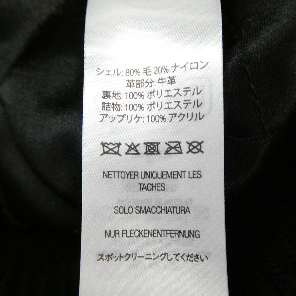 Supreme シュプリーム 25SS Praises Varsity Jacket プレイズ バーシティ ロゴワッペン スタジャン ジャケット ブラック系 S【極上美品】【中古】