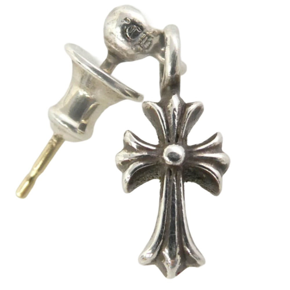 CHROME HEARTS クロムハーツ(原本無) ビヨンクール購入時証明書付属 DRP STCK CH CRS スタックCHクロス ドロップ ピアス シルバー系【中古】