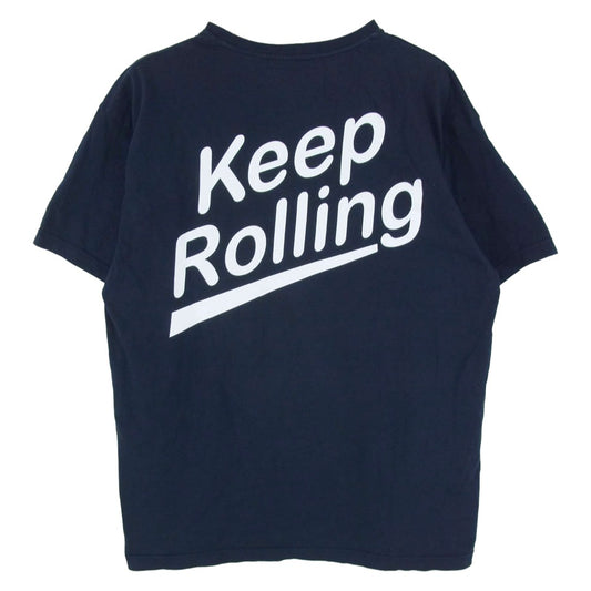 DESCENDANT ディセンダント 24SS Team SS チーム ロゴ プリント 半袖 Tシャツ ネイビー系 2【中古】