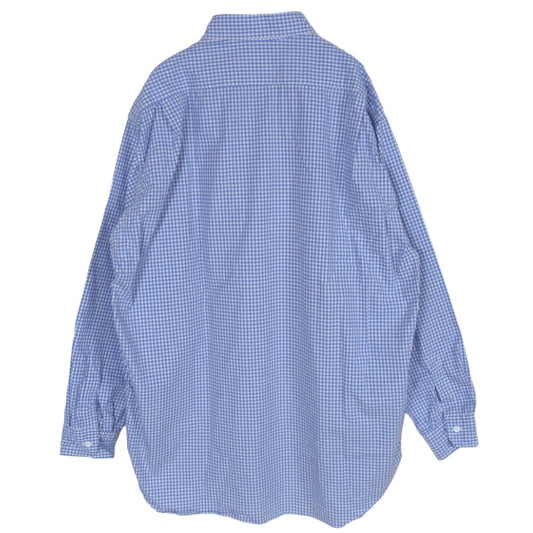 ヘリル 26SS 26-050-HL-8040-10 Broad Workshirt ボード ワーク 長袖 シャツ ライトブルー系 4【新古品】【未使用】【中古】