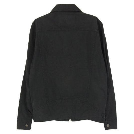 RUDE GALLERY BLACK REBEL ルードギャラリーブラックレーベル SKULL FLIGHT スカル フライト ワッペン ジップ ジャケット ブラック系 S【中古】