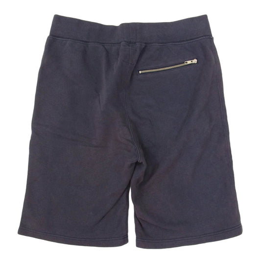 STUSSY ステューシー オールド クラウンタグ スカル プリント ショーツ ネイビー系 M【中古】